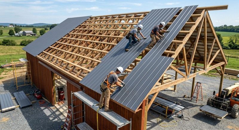 Barn Roof Construction in Cobb County, GA
