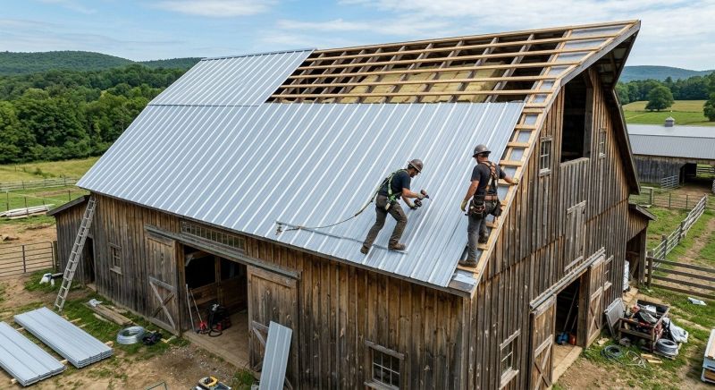 Barn Roof Construction in Cobb County, GA