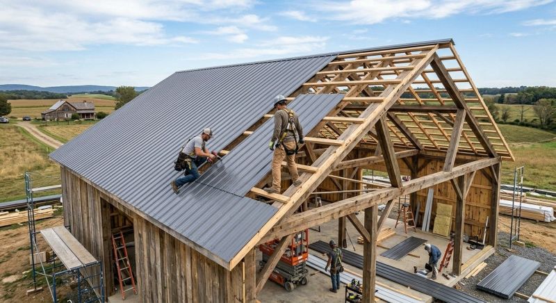 Barn Roof Installation in Cobb County, GA