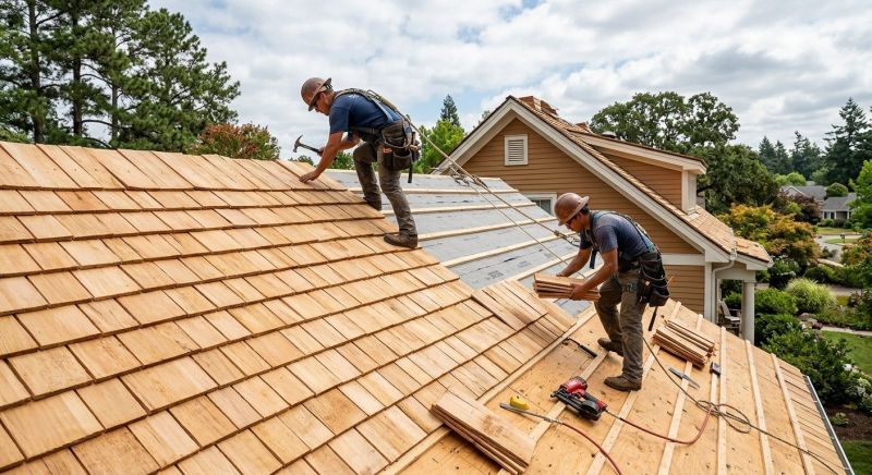 Cedar Shake Roof Construction in Stone Mountain, GA