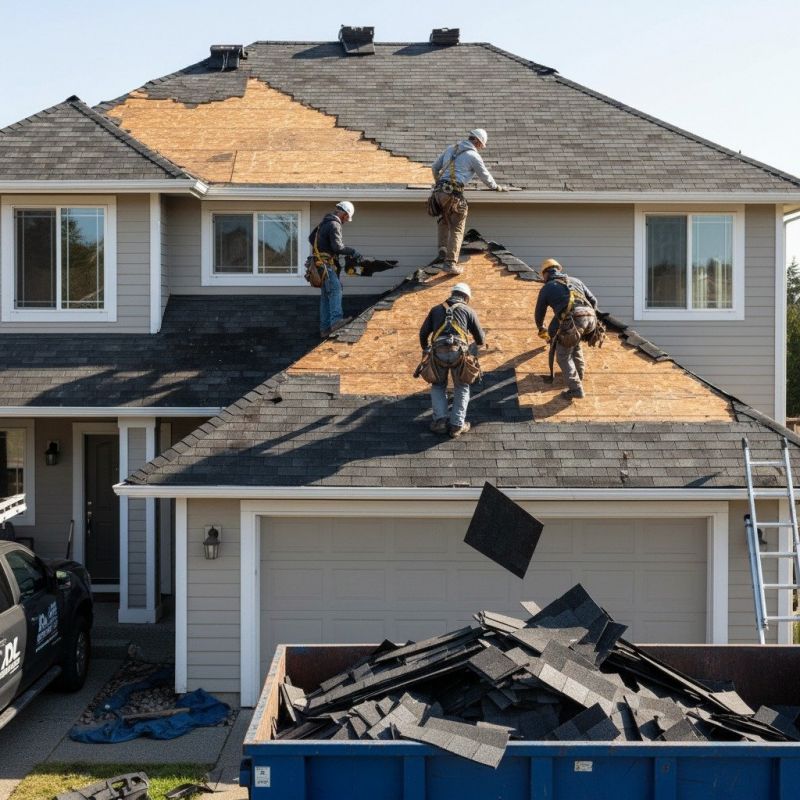 Damaged Roof Replacement in Cherokee County, GA