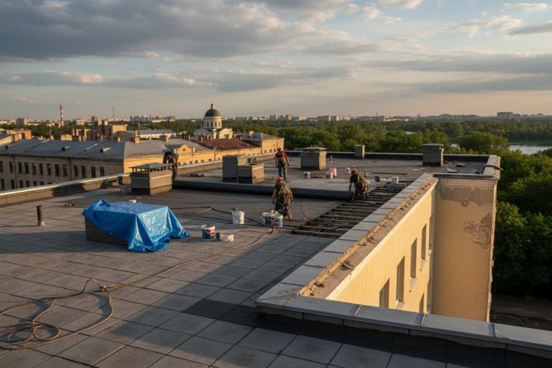 Flat Roof Replacement in Cumming, GA