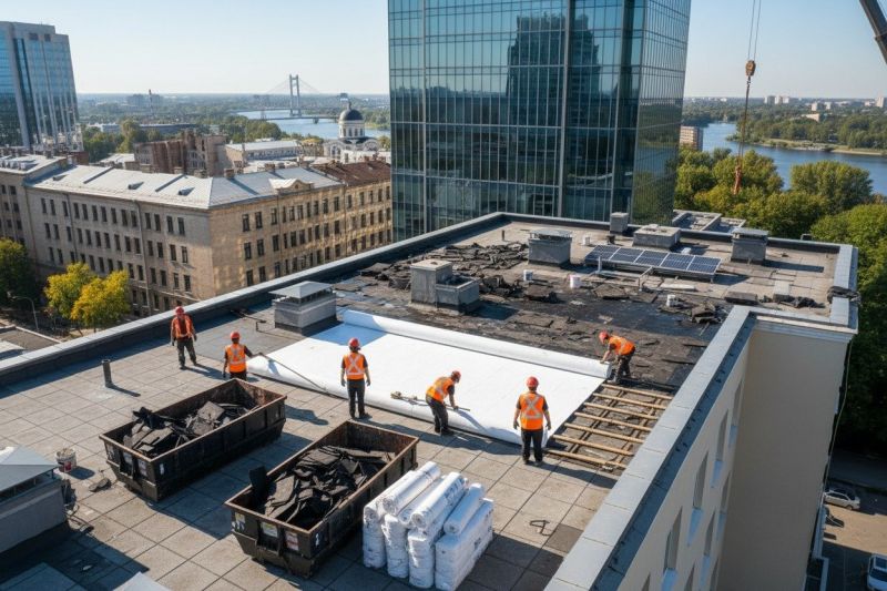 Flat Roof Replacement in Kennesaw, GA