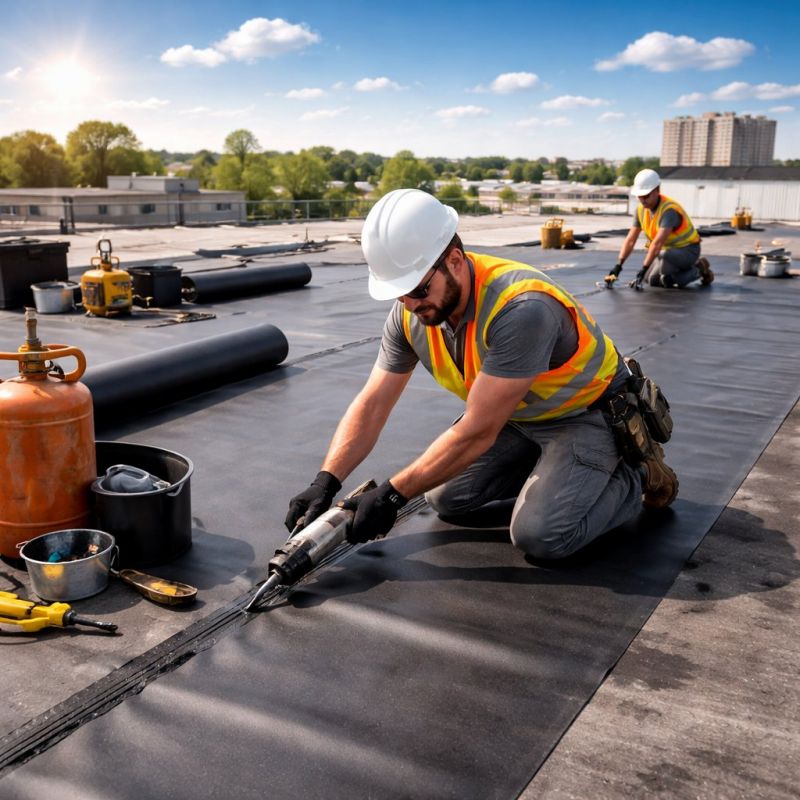 Rubber Roof Installation in Cobb County, GA