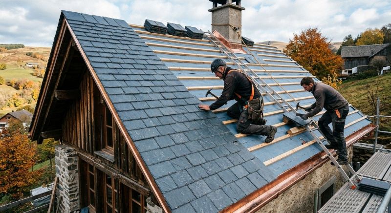 Slate Roof Construction in Canton, GA