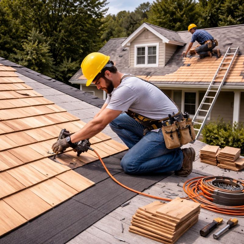 Wood Roofing Installation in Suwanee, GA
