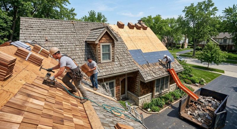 Wood Shingle Roof Replacement in Cobb County, GA